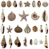 Pingente de Concha Oceânica Acrílica Estrela-do-mar Cavalo-marinho Charms para Pulseira Colar Chaveiro Ornatos Acessórios Materiais