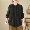 Buena calidad en stock Disparo real Otoño e invierno 2023 Nueva camisa de punto de manga larga elegante con descuento