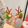 Tocado navideño Cuerno de alce horquilla para el cabello horquilla para el cabello adulto Accesorios para el cabello con clip de joyería para accesorios de fiesta de festival Mori