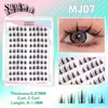 Pestañas Postizas Individuales Autoadhesivas 10 Filas No Requieren Pegamento Pestañas de Racimo Naturales Moda Extensión de Pestañas para Maquillaje Diario