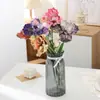 Design de Decoração Suave para Casa Interna, Decoração de Flores Artificiais, Flor Íris, Arranjo de Parede de Fundo para Casamento, Arranjo de Flores Atacado, Flores Artificiais