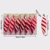 Suministros de Decoración Navideña Hielo Recubierto Pintado Caramelo Hielo Pick Caña Árbol de Navidad Decoración Props Ventana Regalo Colgantes