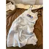 Bonita y Fresca Camisola de Rayas para Dormir para Mujer, Vestido Cómodo de Verano para Estar en Casa que se Puede Usar Afuera