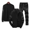 2026 Novo Conjunto Esportivo Casual de Primavera Masculino Moletom Jaqueta com Zíper Outono Conjunto de Três Peças Roupa Masculina