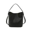 Bolsa de palha tecida estilo retrô coreano, bolsa de ombro feminina, bolsa transversal, grande capacidade, versátil, estilosa e adequada para o trabalho, bolsa de compras