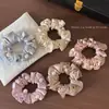 Exquisita Goma para el Pelo Pequeña de Perlas para Mujeres Moda Duradera Banda de Goma Alta Elasticidad Cuerda para el Pelo para Cola de Caballo Accesorios para el Cabello