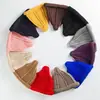 Sombreros de Lana Puntiagudos para Niños y Niñas Japoneses y Coreanos, Cálidos y a Prueba de Viento Tejidos para Padres e Hijos con Borde Enrollado, Gorros de Punto de Ida y Vuelta para Chupetes al por Mayor