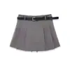 Para Comércio Exterior Transfronteiriço Europeu e Americano Roupas Femininas Aliexpress Venda Quente Moda de Verão Versátil Saia Curta de Cintura Alta com Cinto