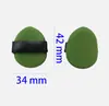 Zapatillas Pequeñas Esponja de Dedo en Polvo Malvavisco Esponja de Cojín de Aire para Dedos Elásticas Espesadas No Absorbentes de Polvo Doble Uso para Aplicación de Maquillaje Seco y Húmedo