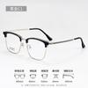 Nuevas gafas retro de media montura matón guapo gafas para miopía hombres montura grande M23-18 montura de ceja transparente montura de ojo venta al por mayor