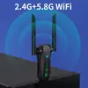 Tarjeta de Red Inalámbrica USB 1300Mbps Gigabit 5g Doble Banda Sin Controlador Wifi6 Receptor Inalámbrico para Computadora Venta al por Mayor