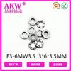 Fabricante Cixi F3-6M W3.5 3*6*3.5mm Cojinete de Empuje Plano