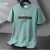 Nueva Camiseta de Manga Corta para Hombre, Camiseta Básica de Verano, Cuello Redondo, Camiseta Casual Versátil Estampada de Talla Grande, Top de Moda