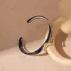 Anillo de Brazo Abierto con Diseño de Flor de Serpiente Hueca Transfronterizo Europeo y Americano Pulsera de Tendencia de Moda Pulsera Exagerada de Gama Alta para Mujeres
