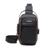 Bolso de pecho para hombre transfronterizo, bolso cruzado para hombre con USB antirrobo, bolso de hombro multifuncional resistente al agua, mochila para hombre de negocios