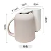 Portacepillos de Dientes con Taza para Enjuague Bucal Magnético Colgante Sin Taladro Montado en Pared Portacepillos de Dientes Simple con Asa Portacepillos de Pasta de Dientes