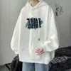 Sudadera con capucha para hombre estilo americano de calle, nueva marca de moda otoño e invierno, corte holgado con estampado de letras, chaqueta sudadera casual versátil