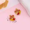 Accesorios de Joyería Hechos a Mano DIY Colgante Encanto de Carpa de la Suerte Estilo Chino Aleación Esmalte Accesorios para Pulsera Collar