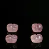 Accesorios de Cristal Rosa Natural Hongchu Crystal Pixiu, Caballo Rosa de Cristal Furu Pixiu, Cuentas Sueltas Pieza Única Mayoreo