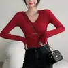 Camiseta Casual de Manga Larga con Capucha Corta Ajustada Nueva de Otoño para Niñas de AliExpress Europeo y Americano