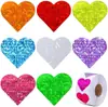 Pegatinas selladoras para envolver regalos del Día de San Valentín color rojo amor 8 patrones decoración simple de regalo etiqueta adhesiva
