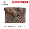 Botão Verde Botão Onda Flor Joias Bolsa Wengwan Enfeites Bolsa de Armazenamento Bolsa de Tecido Bolsa Pouch Brocado Retrô Botão