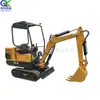 Equipamento de Escavação Pequeno sobre Esteiras, Mini Escavadeira para Cavar Canais em Terras Agrícolas e Pomares, Escavadeira Bulldozer para Construção de Estradas