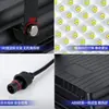 Iluminación de jardín ultra brillante alimentada por energía solar, se enciende automáticamente en la oscuridad, adecuada para uso en interiores y exteriores, reflectores tipo dividido, luminarias para exteriores