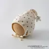 Chapéu de Bebê Primavera e Outono Chapéu com Proteção para as Orelhas para Meninas, Chapéu de Algodão Puro Estrela Princesa, Chapéu de Elfo à Amarrar para Recém-Nascido à Prova de Vento