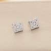 Pendientes de acero inoxidable con forma de corazón y perla de AliExpress.