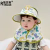 Sombreros para Niños para Primavera y Verano, Estilo Delgado con Protección para el Cuello, Protección UV, Lindos Sombreros de Sol para Niños y Niñas, Sombreros de Sol con Parte Superior Abierta