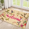 Nueva alfombrilla de suelo estilo americano transfronteriza para entrada, resistente a la suciedad, fácil de mantener, resistente al desgaste, alfombrilla decorativa para baño en stock