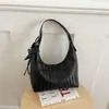 Bolso Tote Casual de Tejido con Patrón, Bolso Grande de Mujer Vintage, Nuevo Bolso de Hombro de Moda Simple 2026