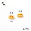 Atacado de Contas Espaçadoras Marteladas Banhadas a Ouro para Pingentes DIY, Cor Duradoura, Anéis Espaçadores Espirais para Pulseiras, Anéis Corrediços e Acessórios