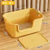 Arenero para Gatos Extra Grande Semicerrado Arenero Grande para Gatos Extra Grande Anti-Salpicaduras Enorme Inodoro para Gatos Maine Coon