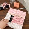 Bolsa de Maquiagem Floral de Primavera para Mulheres, Bolsa de Pincéis Girly de Grande Capacidade, Bolsa de Maquiagem Portátil Rolo para Pincéis, Estojo de Lápis de Mão