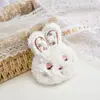 Muñeca de peluche linda muñeca conejo de cereza broche terminado diy llavero colgante accesorios para ropa accesorios para zapatos y calcetines