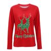 Amazon Moda Otoño e Invierno Europea y Americana Camiseta Personalizada Jersey Ropa Navideña para Mujer Sstk001