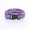 Pulseira de Sobrevivência com Corda de Guarda-chuva para Sobrevivência ao Ar Livre de Emergência Pulseira Camuflada Multiuso Duas Pulseiras Trançadas com Corda de Guarda-chuva de Sete Fios