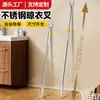 Tendedero retráctil de acero inoxidable para balcón, Barra extensible creativa para secar ropa para uso doméstico
