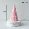Vela Aromática de Natal em Formato de Laço Tridimensional, Design Criativo, Cera de Soja, Vela Aromática Sem Fumaça Transfronteiriça