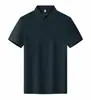 Camisa Polo de Trabajo de Seda de Hielo Sin Costuras de Secado Rápido de Gama Alta Solona con Cuello Solapa Manga Corta Camisa Publicitaria de Trabajo Camiseta