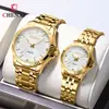 Reloj de negocios de oro incrustado de diamantes, reloj para pareja, reloj de hombre al por mayor, modelo transfronterizo, reloj para pareja