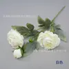Flores blancas artificiales, modelado de paisaje de jardín de invierno, diseño de salón de bodas blanco, arreglo floral, rosa phalaenopsis