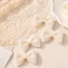 Lazo Pequeño de Hilo de Color 6x4cm Cinta de 2.5cm/Capa Interior de Hilo de Color Ropa Infantil Accesorios para el Cabello Accesorios para Envoltura de Cajas de Regalo