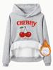 Amazon eBay estação independente comércio exterior CHERRY suéter estampado confortável camisa casual suéter feminino forrado de lã atacado