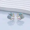 Aretes de Perlas de Agua Dulce Naturales Aretes Marinos para Mujer Aguja de Plata S925 Estilo Vacacional Lujo Ligero Aretes de Gama Alta Venta al por Mayor