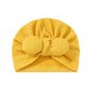Ins Novo Bebê Orelha de Coelho Turbante Chapéu Infantil Padrão Jacquard Chapéu Indiano Suprimentos para Recém-Nascidos Transfronteiriços Chapéu em Forma de Sino