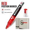 Marcador de Posicionamiento de Tornillos Base Aceite Secado Rápido Punta Redonda de 2.5 mm Disponible en Varios Colores Bolígrafo Especial para Marcado de Mantenimiento Industrial