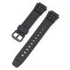 Convexo 18mm Adecuado para Reloj Casio de Resina Aqs810 Ae1200 Sgw400 Correa de Goma Cuadrada Pequeña